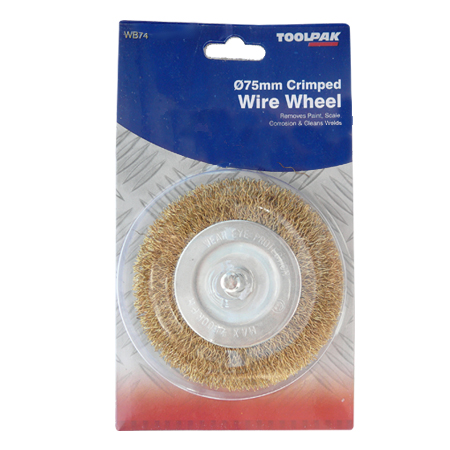Crimped Wire Wheel 75mm Toolpak 